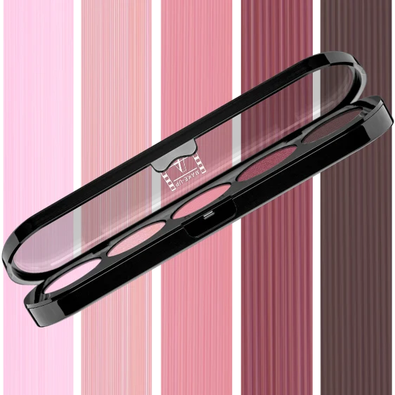 Make Up Atelier Paris - Palette Ombretti T10 Brown Mauve - PRO 5 Eyeshadow Palette