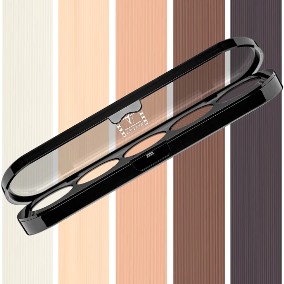 Make Up Atelier Paris - Palette Ombretti T22 Natural Chestnut - PRO 5 Eyeshadow Palette