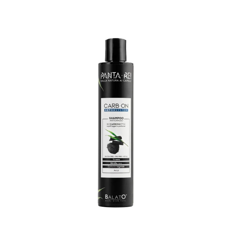 Carbon Detox System | Shampoo Ai Bio Carboni Attivi Per Cute Grassa e Capelli Colorati