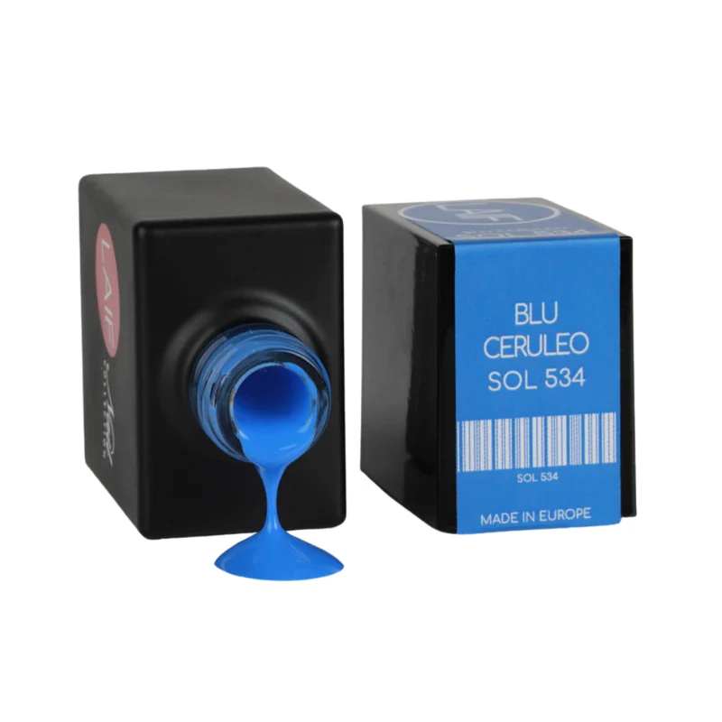 LAIF Soak Off SOL 534 Blu Ceruleo Smalto Semipermanente 10ml