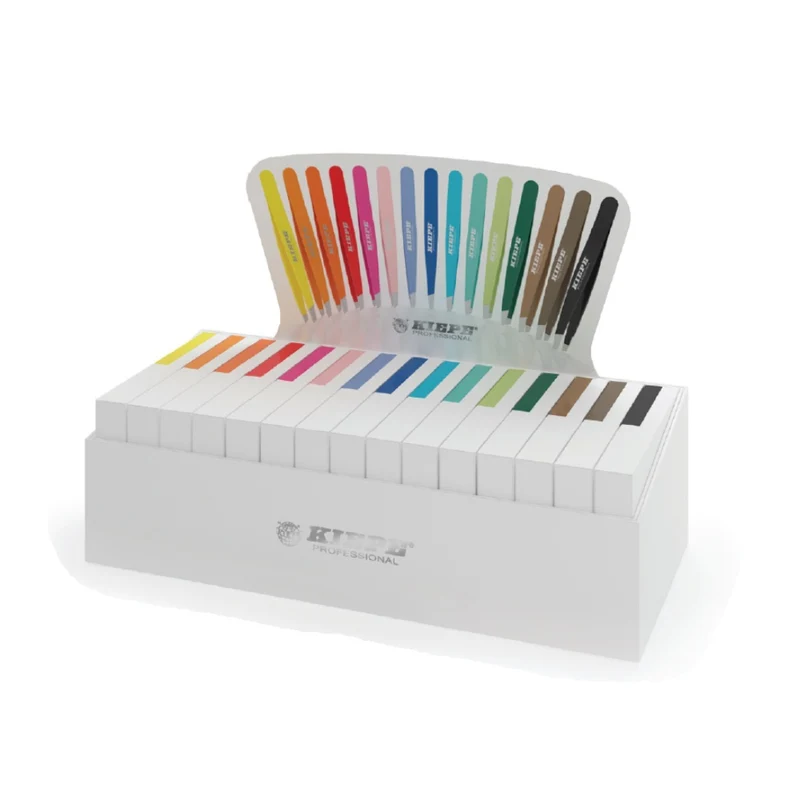 Kiepe K-Tweezer Box Espositore 15 Pinzette Colorate