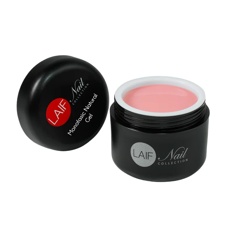 LAIF Monofasic Natural Gel Unghie 15ml – Autolivellante rosato intenso