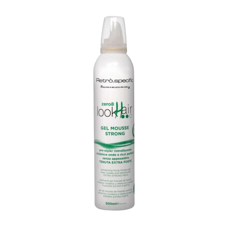 Retrò Gel Mousse tenuta forte per i capelli 300ml