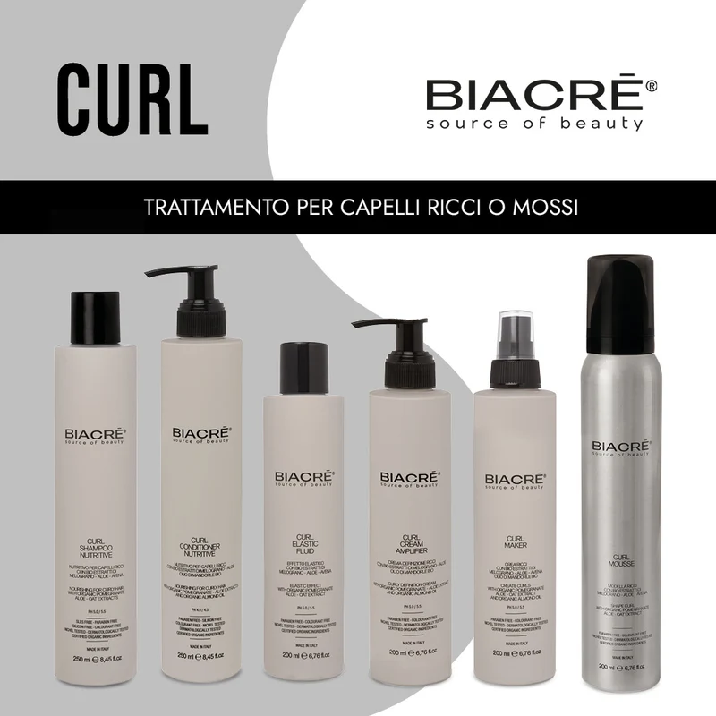 Kit trattamento per capelli ricci o mossi Curl Biacrè