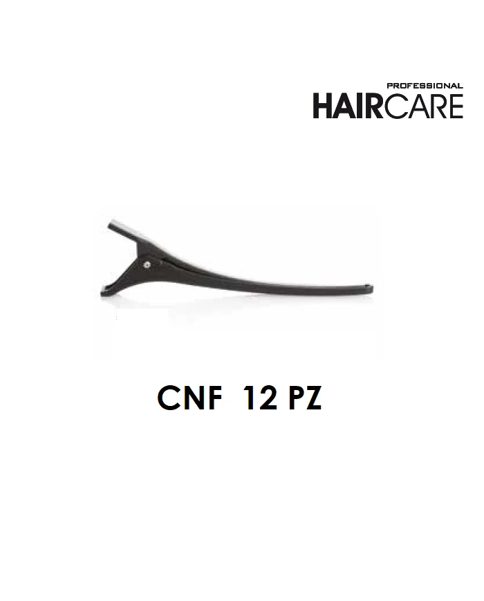 Pinzoni Maxi Clip Plastica Nero Cm.11,50 12 Pz - Xanitalia 370.308