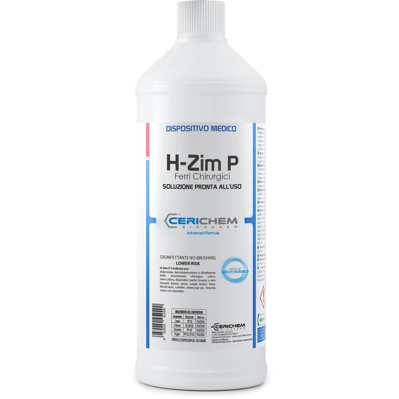 CeriChem H-Zim P Disinfettante No Brushing LOWER RISK 1000ml