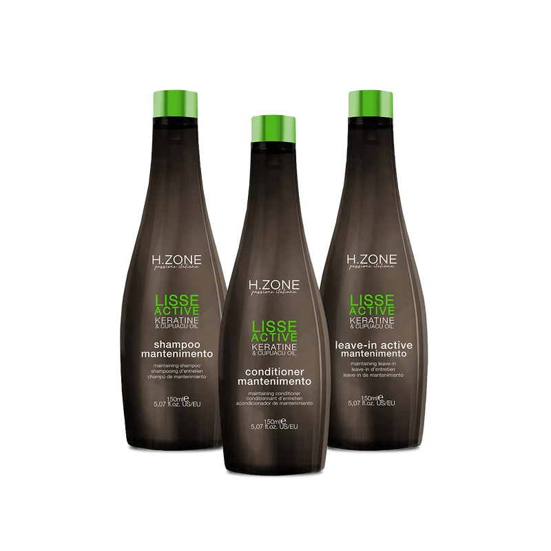 KIT Professionale Trattamento di Mantenimento lisciante LISSE ACTIVE cheratina H.Zone
