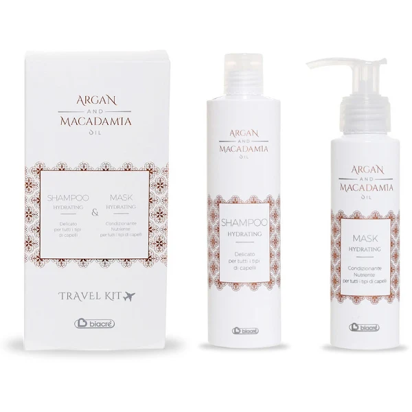 KIT SHAMPOO + MASCHERA HYDRATING Argan e Macadamia Biacrè