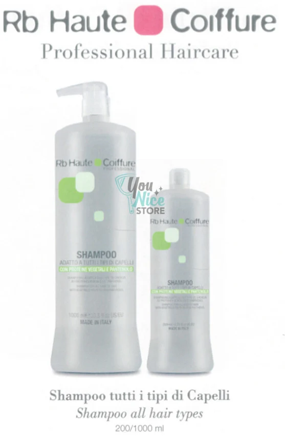 Shampoo per tutti i tipi di capelli Rb Haute Coiffure. Renée Blanche