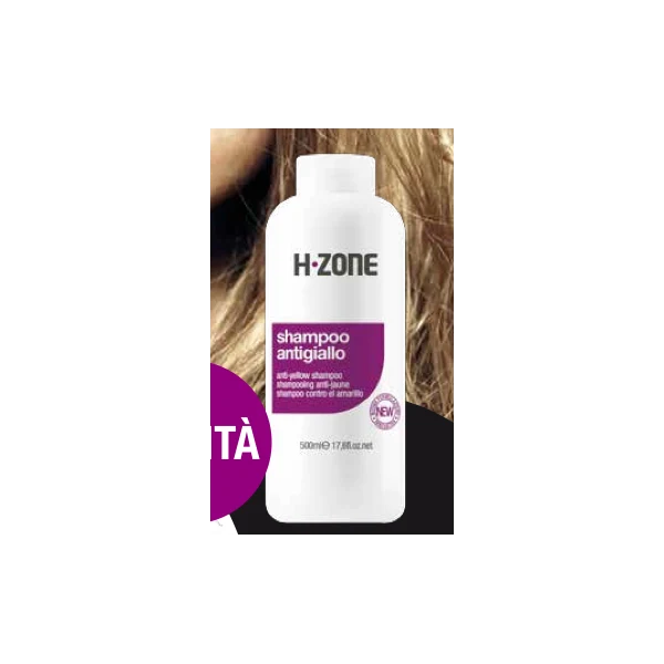 Shampoo Antigiallo capelli bianchi grigi H.ZONE 500 ML