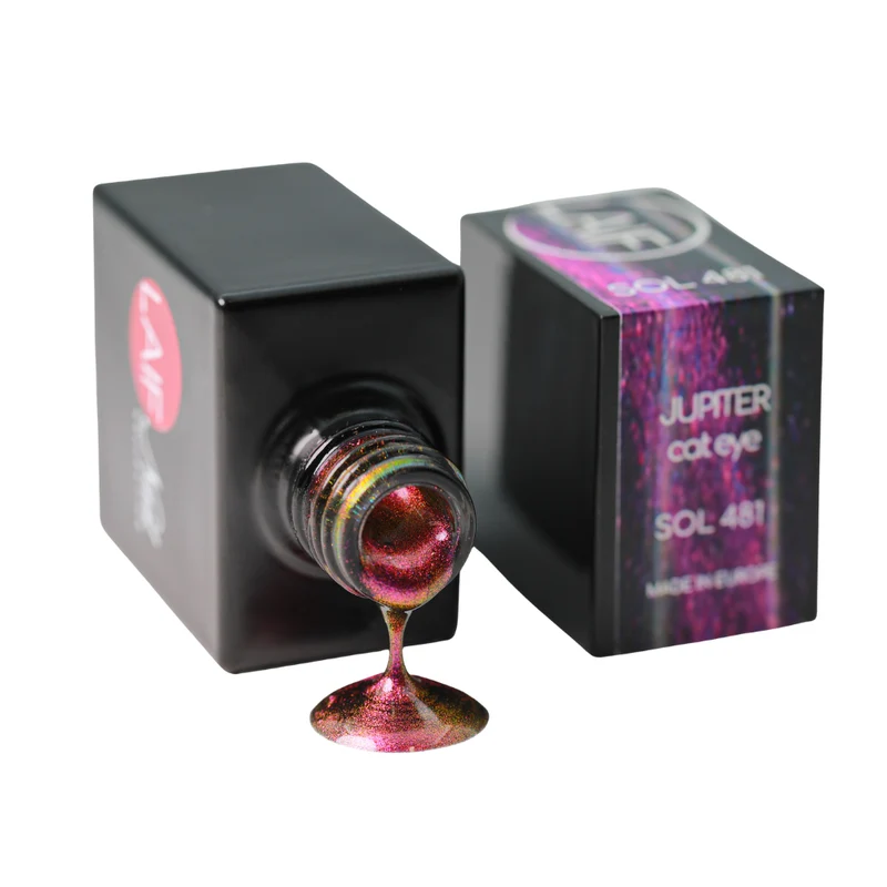 Laif Soak Off Gel SOL481 Jupiter Cat Eye Smalto Semipermanente Viola Magnetico 10 ml