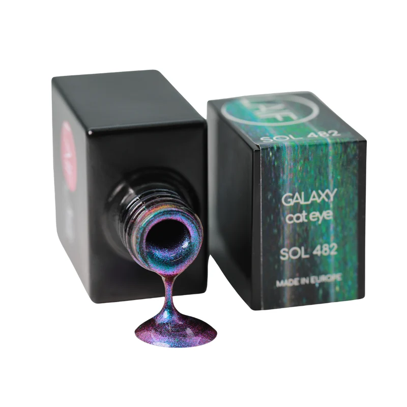Laif Soak Off Gel SOL482 Galaxy Cat Eye Smalto Semipermanente Verde Magnetico 10 ml