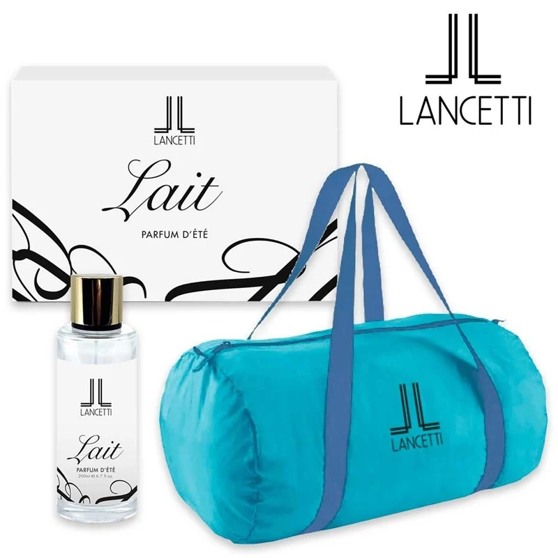 Lancetti parfum d'Etè LAIT pour Femme 200 ml + Borsone