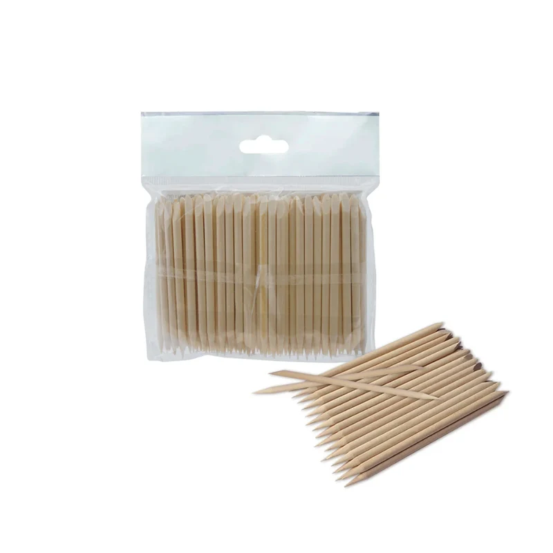 Staleks Pro Bastoncini d'Arancio EXPERT in Legno 75 mm – Confezione da 100 pz
