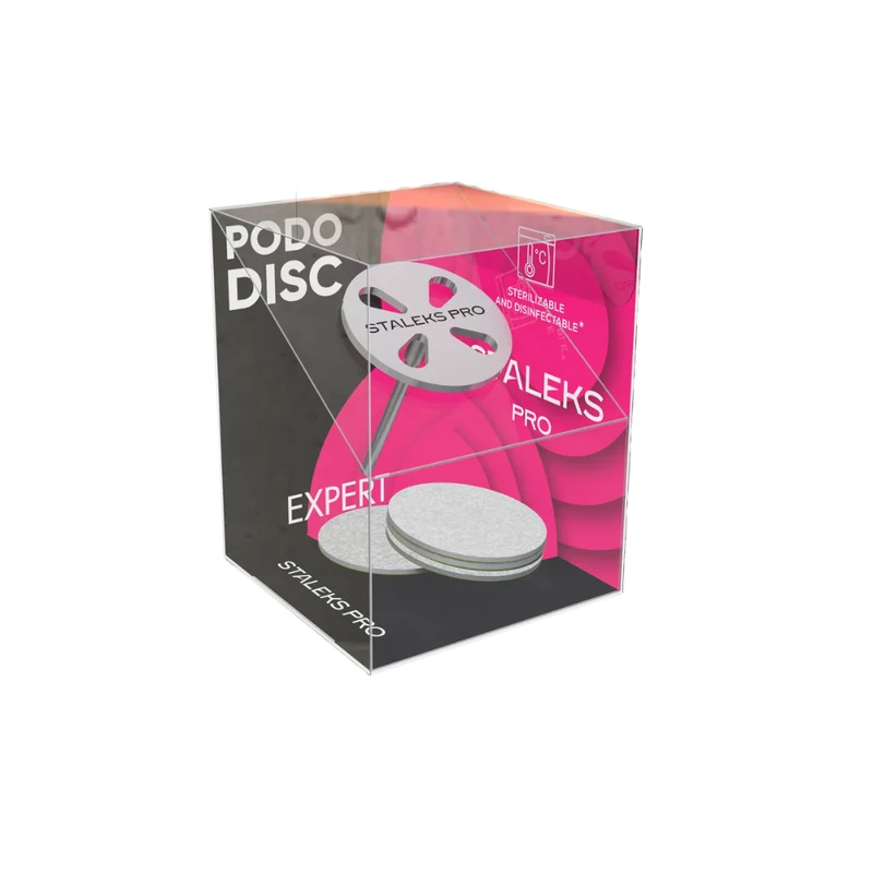 Staleks Disco per Pedicure PODODISC EXPERT M Completo di Lima Sostituibile Grana 180 (20 mm, 5 pz)