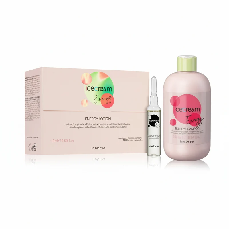 INEBRYA KIT ENERGY SHAMPOO 300ML + FIALE 12X10ML