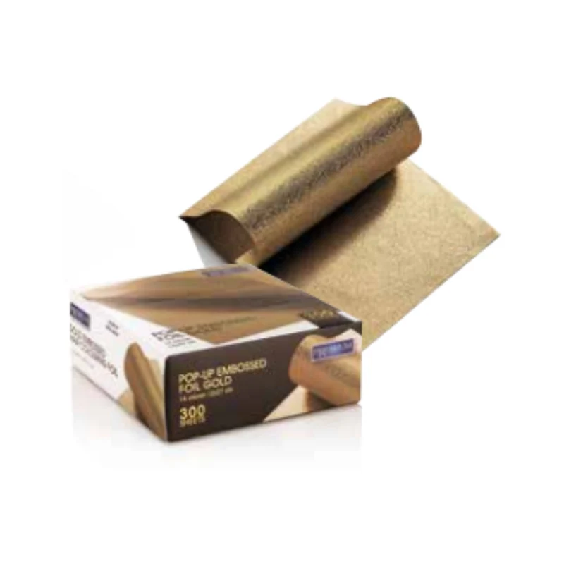 Xanitalia Fogli Alluminio Goffrata Oro 12 X27 300pz 14 Micron