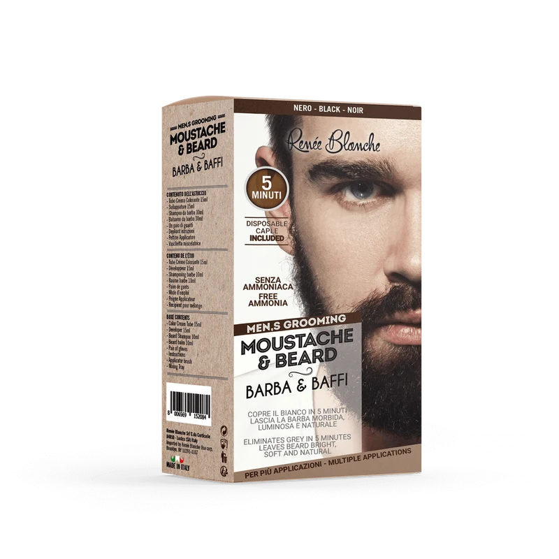 Crema Colorante uomo barba e baffi senza ammoniaca Renee Blanche
