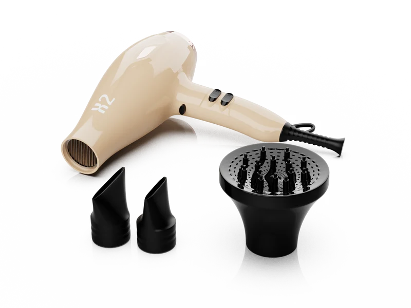 Asciugacapelli professionale PHON X2 SHINE con diffusore Melcap