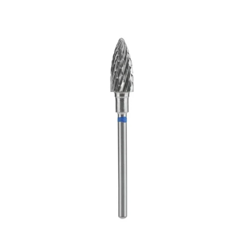 Staleks Pro Punta Carbide Pigna, Blu, diametro 6 mm - lunghezza punta 14 mm