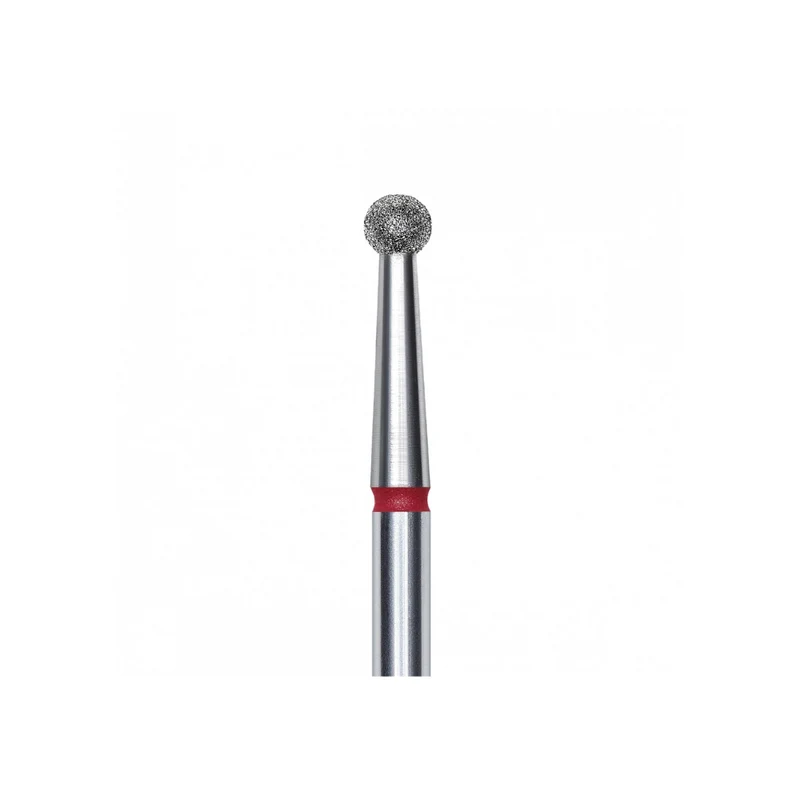 Staleks Pro Punta Fresa diamantata a sfera, rosso, diametro punta 2.7 mm FA01R027