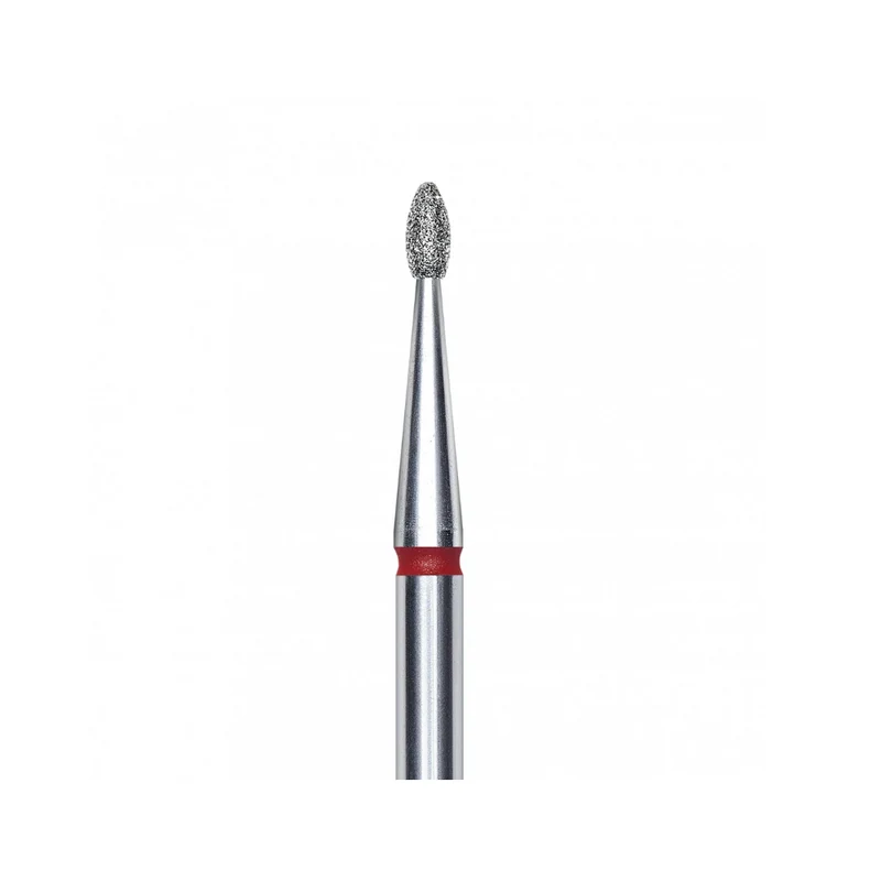 Staleks Pro Punta Fresa diamantata Gemma, rosso, diametro 1.6 mm - lunghezza punta 3.4 mm FA50R016/3.4