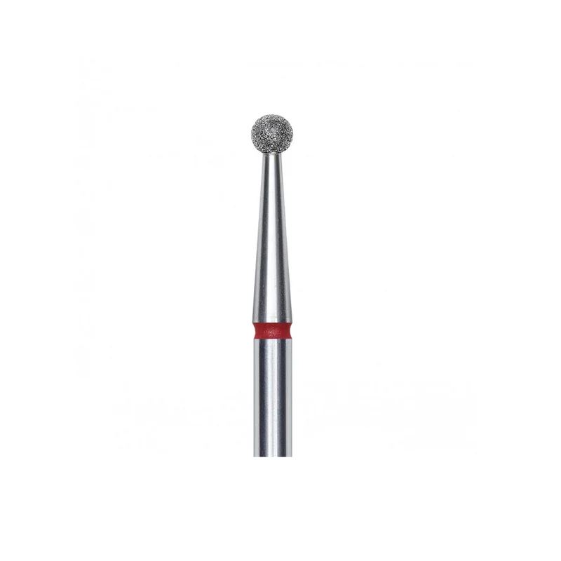 Staleks Pro Punta Fresa diamantata a sfera, rosso, diametro punta 2.5 mm FA01R025
