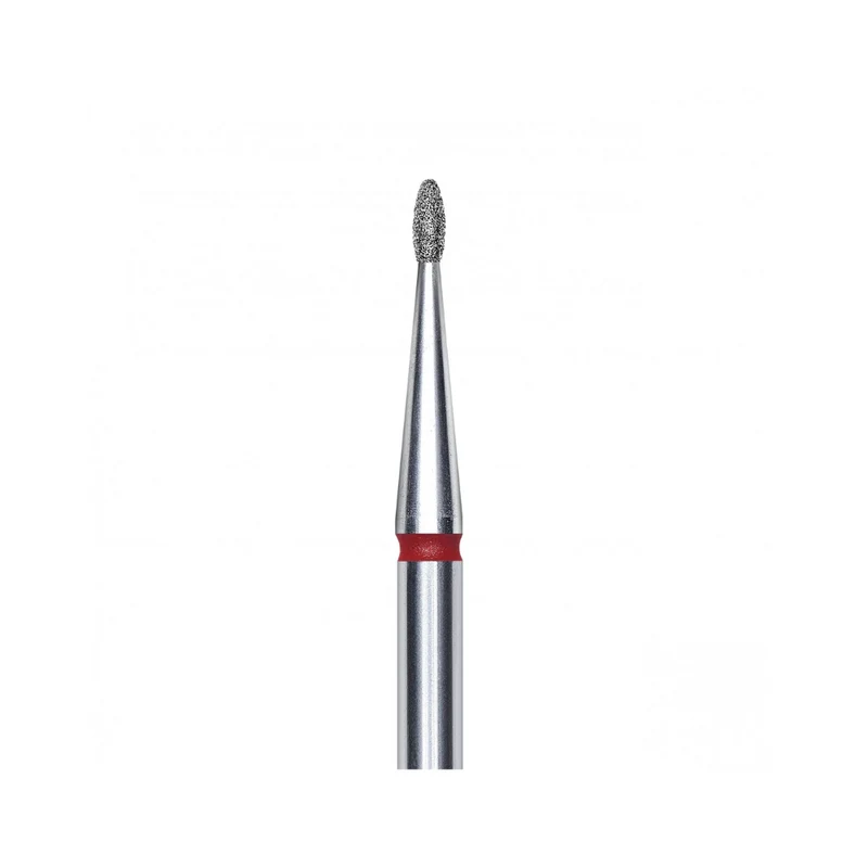 Staleks Pro Punta Fresa diamantata Gemma, rosso, diametro 1.2 mm - lunghezza punta 3 mm FA50R012/3