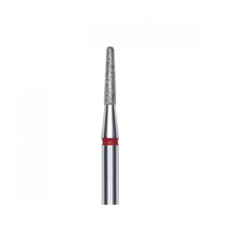 Staleks Pro Punta Fresa diamantata Tronco, rosso, diametro 1.8 mm - lunghezza punta 8 mm FA70R018/8
