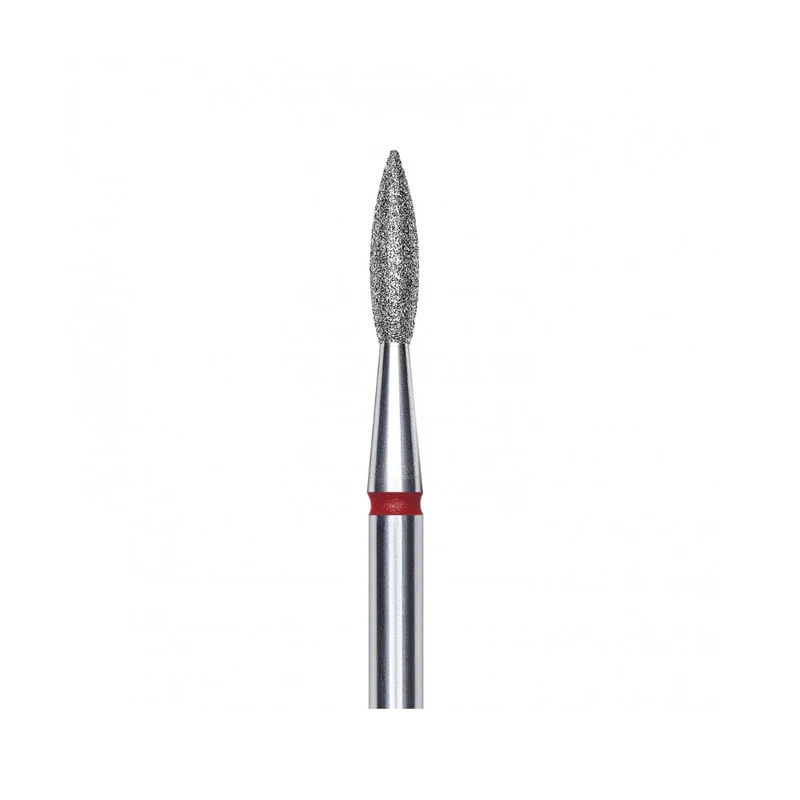 Staleks Pro Punta Fresa fiamma Appuntita rosso D2.1mm L8mm FA11R021/8