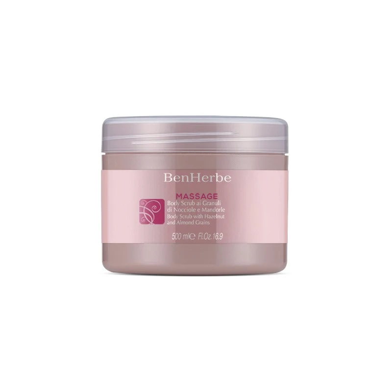 BenHerbe Massage Body Scrub Ai Granuli Di Nocciole E Mandorle 500ml