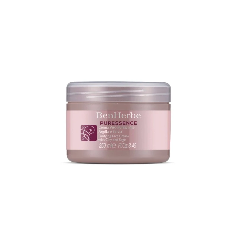 BenHerbe Puressence Crema Viso Purificante All'Argilla e Salvia 250ml