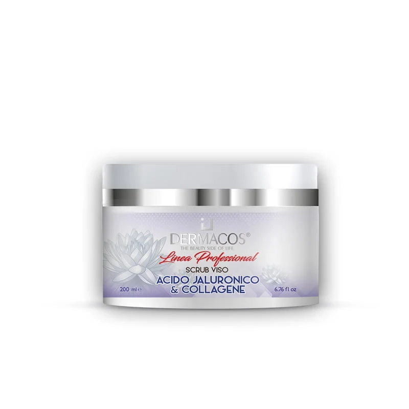 Dermacos Linea Professional Scrub Viso Acido Jaluronico & Collagene 200ml