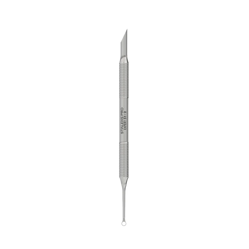 Staleks Pro Spatola per manicure (pusher obliquo + anello) – EXPERT 51 TYPE 2