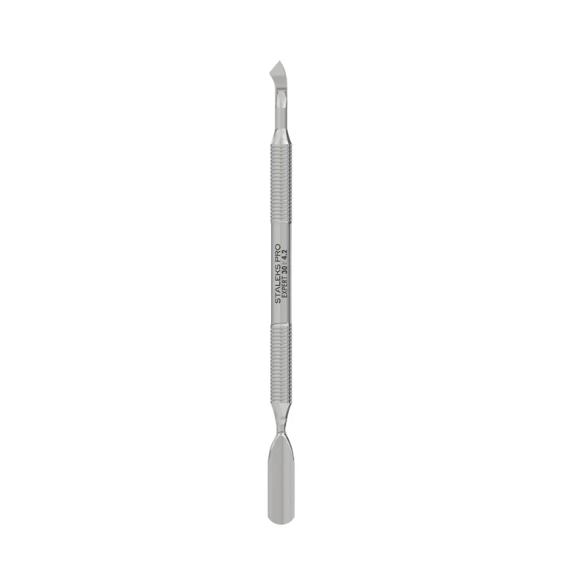 Staleks Pro Spatola per manicure (pusher largo arrotondato + lama piegata) – EXPERT 30 TYPE 4.2