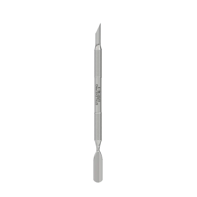 Staleks Pro Spatola per manicure (pusher obliquo + pusher largo arrotondato) – EXPERT 90 TYPE 2