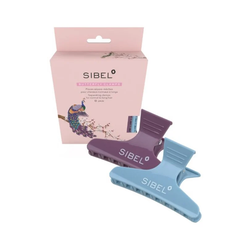Sibel Set 6 Pinze Professionali per capelli