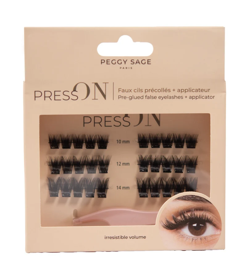 PEGGY SAGE CIGLIA FINTE PREINCOLLATE + APPLICATORE - IRRESISTIBLE VOLUME