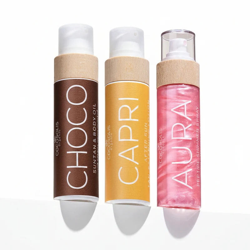 SUMMER CRUSH- CHOCO SUNTAUN& BODY OIL 110ML+CAPRI AFTER SUN TAN 100ML+ AURA PINK 100ML