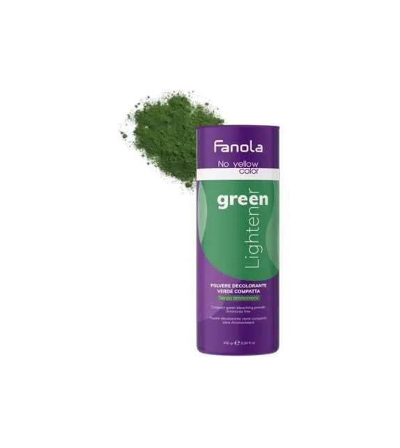 Fanola No Yellow Color Polvere Decolorante Verde Compatta Senza Ammoniaca 450gr