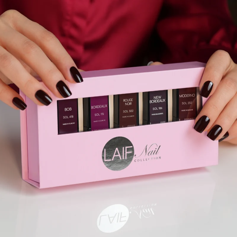 Laif Collezione kit Soak Off bordeaux 5 colori
