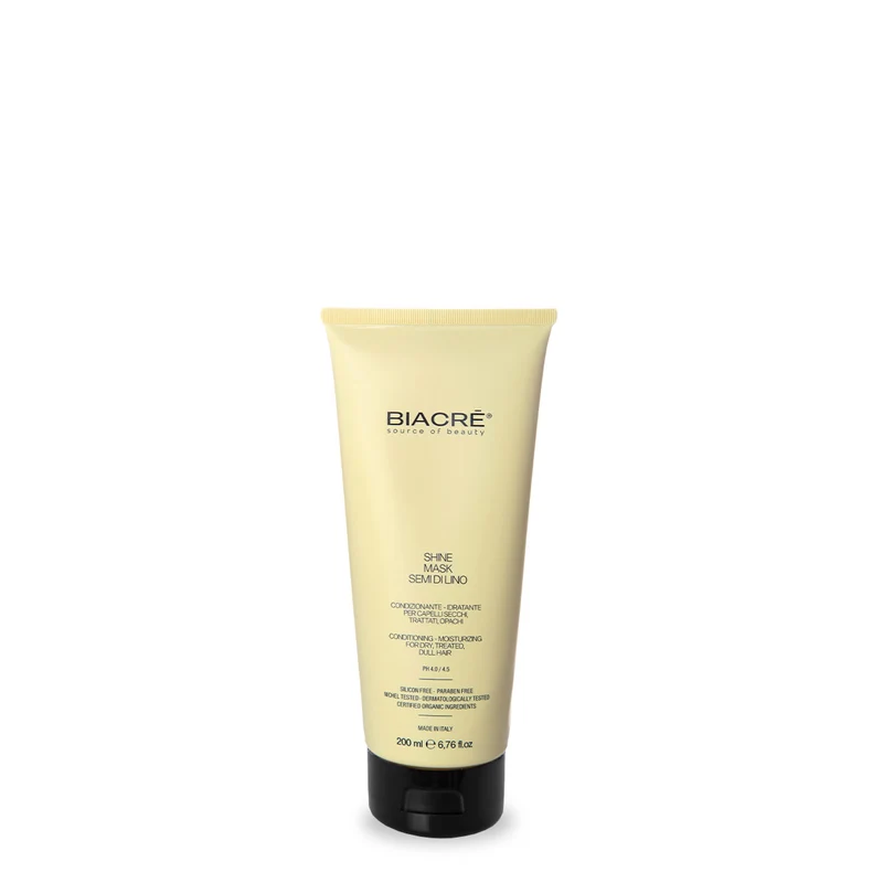 SHINE MASK SEMI DI LINO per capelli trattati Biacrè
