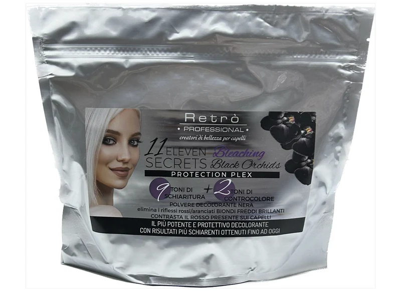 Retro Professional 11 Eleven Secrets Polvere Decolorante Black Orchids 500gr