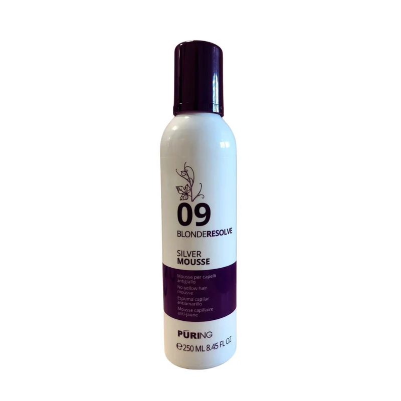 Puring 09 Mousse per capelli antigiallo