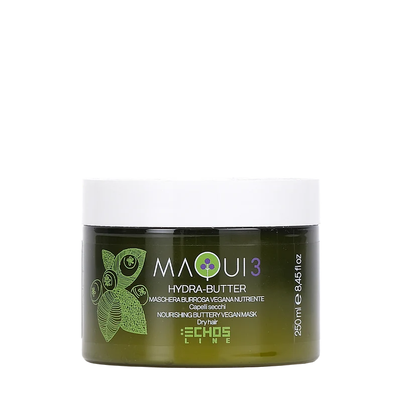 ECHOSLINE MASCHERA BURROSA VEGANA NUTRIENTE CAPELLI SECCHI MAQUI 3