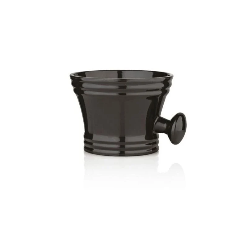 Tazza Ciotola per Saponata in Ceramica Nera mod. Da Vinci Xan.