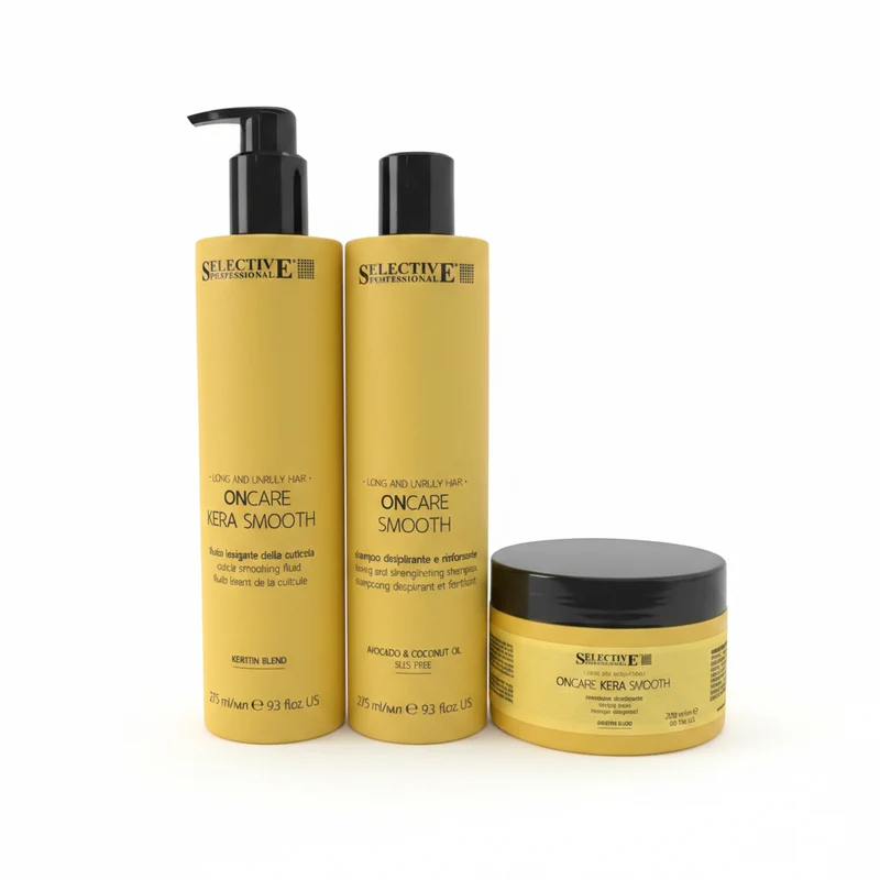 SELECTIVE KIT SMOOTH SHAMPOO 275ML + MASCHERA 200ML + FLUIDO LEVIGANTE 275ML